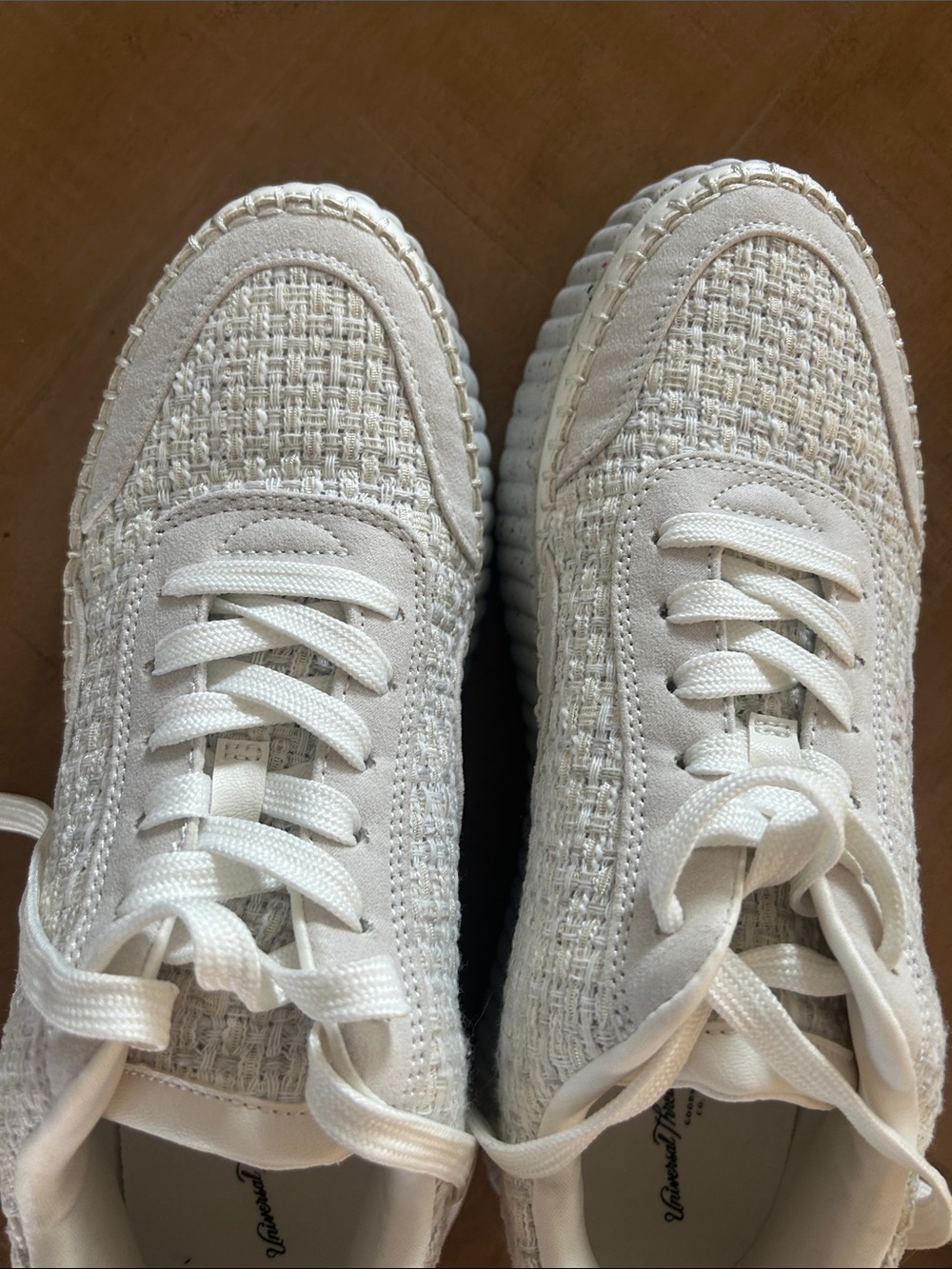Women’s White Platform Fashion Sneakers from Target, size 10, worn once - Picture 6 of 7